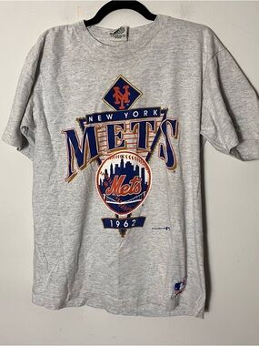 Vintage 1992 New York Mets Tee Nutmeg Large